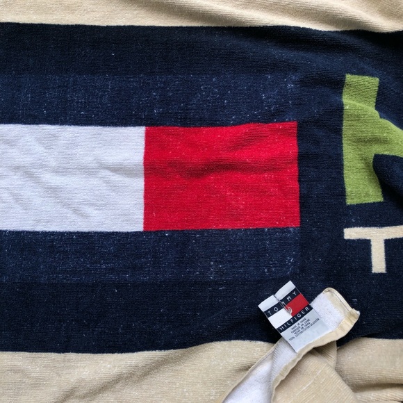 Vintage Tommy Hilfiger Beach Towel Rare New York - Picture 3 of 3